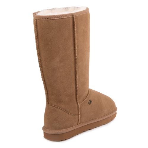 Ladies Tall Classic Sheepskin Boots Chestnut Extra Image 2